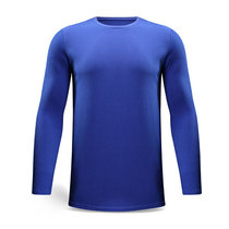 Basket Man Sports T-shirt Male Fall Loose Fitness Training Pure Color Undershirt Breathable Casual Inner Hitch Long Sleeve Blouse