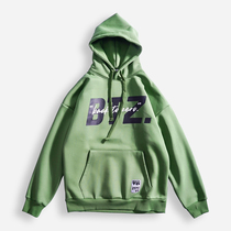 Basket man Booster joint thermal trendy men and women casual sports necropolis plus suede hooded sweatshirt with long sleeves