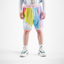 Basket Man Children Shorts Boy Balls Pants Loose Speed Dry Basket Pants Training Without Kneecap 50% Pants American Sports Pants