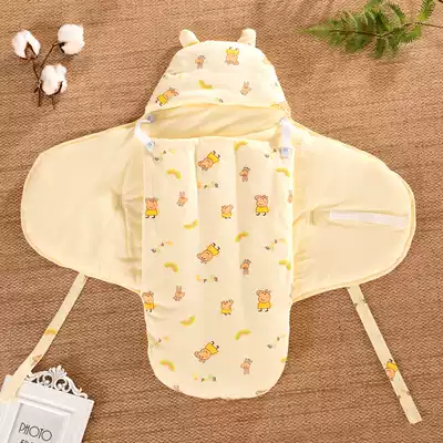 Newborn baby anti-shock autumn and winter thick cotton hugging baby swaddling bag handmade cotton-coated quilt