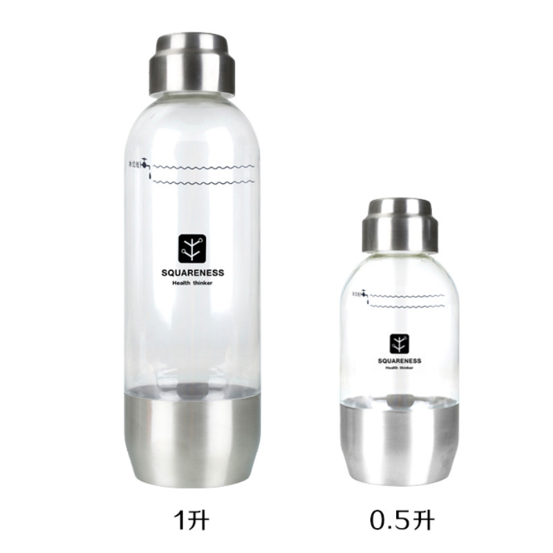 Cisco Ney Poetry Bubble Water Machine Soda Machine Original Stainless Steel Water Bottle Pressure Bubble Bottle Food Grade Steam Bubble Bottle