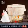 Qingruo household steamed rice wooden bucket rice bucket Kitchen artifact Steamed rice Cedar bamboo steamer kitchenware steamed rice steamer