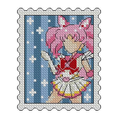 ຜະລິດຕະພັນໃຫມ່ 2024 DMC cross stitch DIY handmade Sailor Moon ຕູ້ເຢັນແມ່ເຫຼັກຂອງປະທານໃນເຮືອນຄົວ