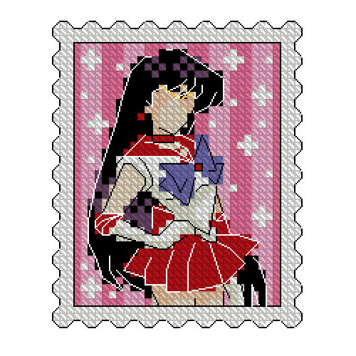 ຜະລິດຕະພັນໃຫມ່ 2024 DMC cross stitch DIY handmade Sailor Moon ຕູ້ເຢັນແມ່ເຫຼັກຂອງປະທານໃນເຮືອນຄົວ