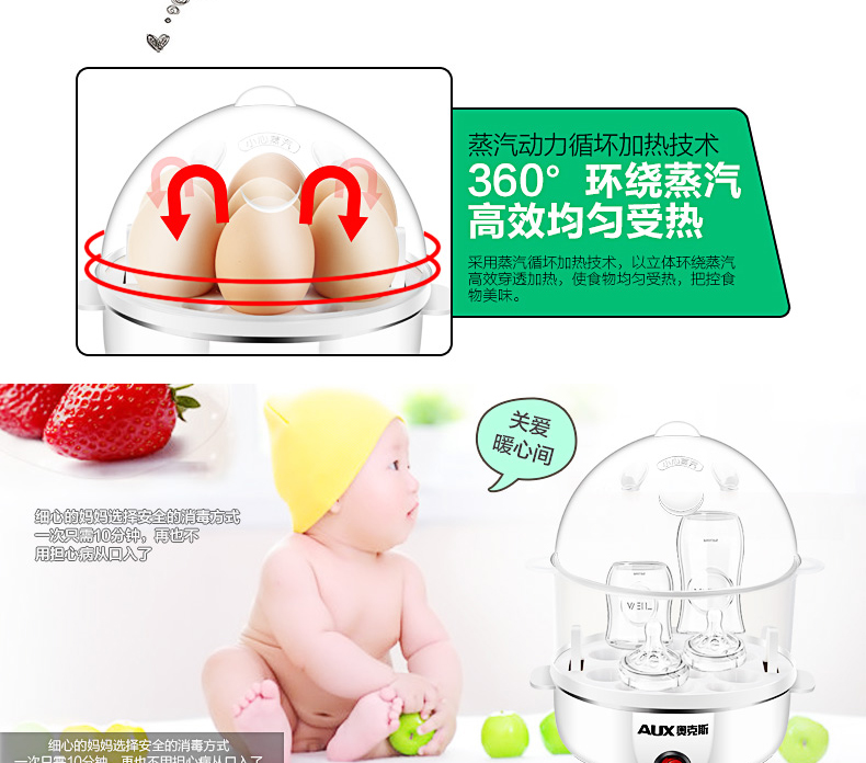 Máy đánh trứng trứng hấp hộ gia đình mini đôi tự động tắt trứng hấp nhỏ 羹 tạo tác 1 người 2 nồi hấp bánh bao