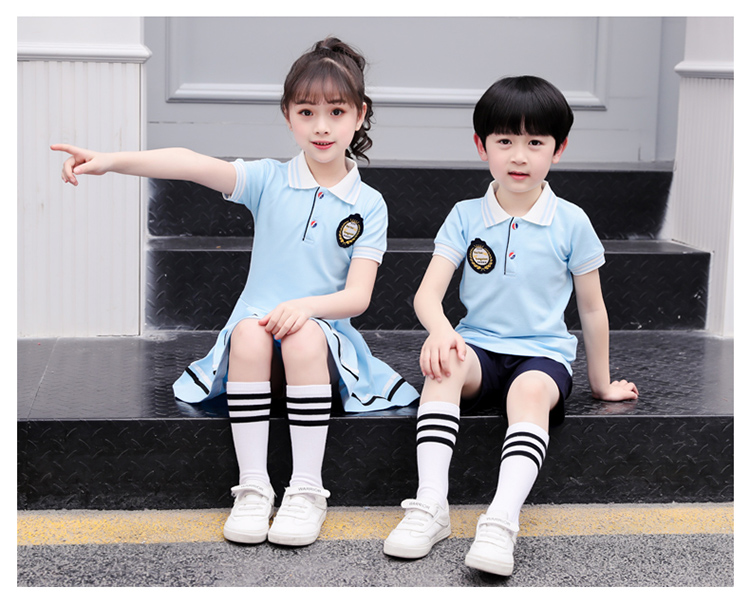 Quần áo mẫu giáo mùa hè Cô gái gió Anh ăn mặc trẻ em tốt nghiệp biểu diễn hợp xướng lớp quần áo đồng phục tiểu học - Đồng phục trường học / tùy chỉnh thực hiện đồ bộ trẻ em
