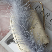 Ostrich feather plush feather silk top single layer double layer clothing feather accessories creative internet celebrity feather clip headdress