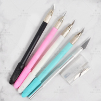 Turn sugar carving knife details engraving pen bent elbow scissors tip carving knife cutting face good help