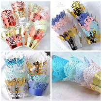 Chinese style Ruyi Xiangyun totem Hydrangea feather paper cup around the edge of the paper cup cake around the edge of the dessert table 12 pieces