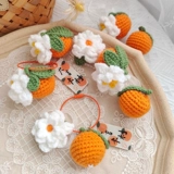 Подвеска ручной работы, плетеный брелок, крючок для вязания, набор материалов, связать своими руками, подарок на день рождения