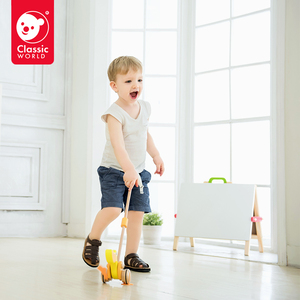 可来赛宝宝木制推推乐1-3岁儿童助步推杆婴幼早教益智单杆车玩具