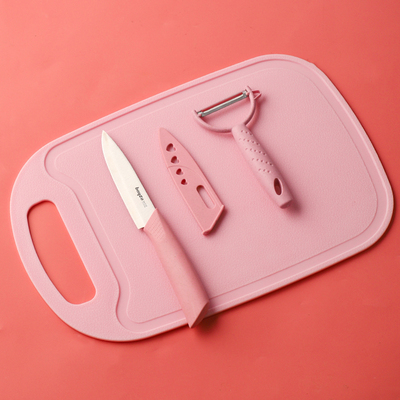 拜格小麦秸秆菜板砧板刀具三件套