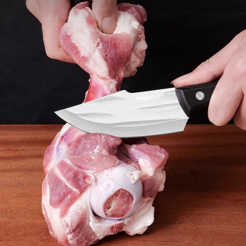 送刀套！拜格手工锻打小切片刀剔骨刀