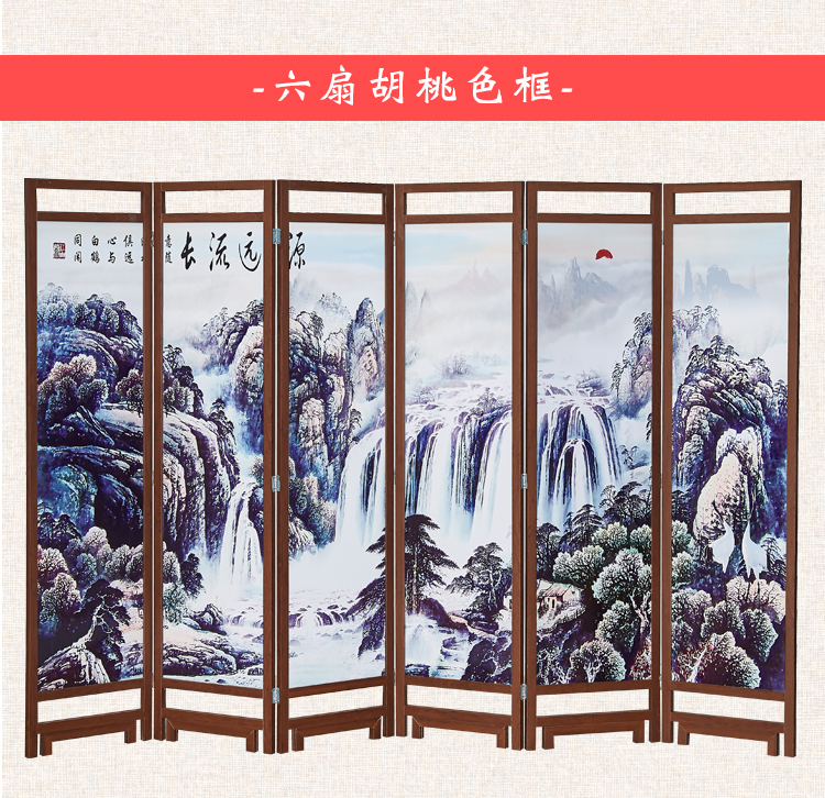 Đơn giản hiện đại mới khách sạn Trung Quốc màn hình di động phân vùng phòng khách nhà phòng ngủ màn hình gấp đôi màn hình trà - Màn hình / Cửa sổ vách ngăn phòng khách bằng gỗ