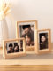 Solid Wood Double-Sided Transparent Photo Frame Empty Frame Display Stand 6 7 8inch Engraving DIY Polaroid Photo Frame Desktop Ornament