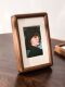 Creative Rounded Black Walnut Photo Frame Stand 6 Inches 7inch 8inch Couple's Bedroom Decoration, Photo Printing into Picture Frame