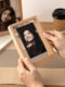 Solid Wood Double-Sided Transparent Photo Frame Empty Frame Display Stand 6 7 8inch Engraving DIY Polaroid Photo Frame Desktop Ornament