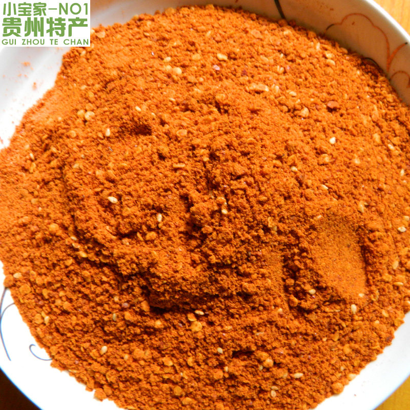 Guizhou specie 5 aromas of spicy chili pepper powder fried potatoes with roasted peppers and chili noodles with a hot half-catty