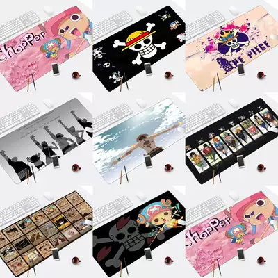 Anime One Piece Mouse Pad Oversized Thick Office Home Computer Sweat Waterproof Table Pad Long Lock Men
