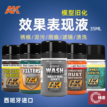 Spanish ak mud rain mark filter old effect liquid