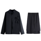 Ассистент парикмахерской, а помощник парикмахерской, магазин, магазин, горячий, окрашивание красителя, батончик рабочего сервиса, официант, установленные с длинным рукавом осенний прилив