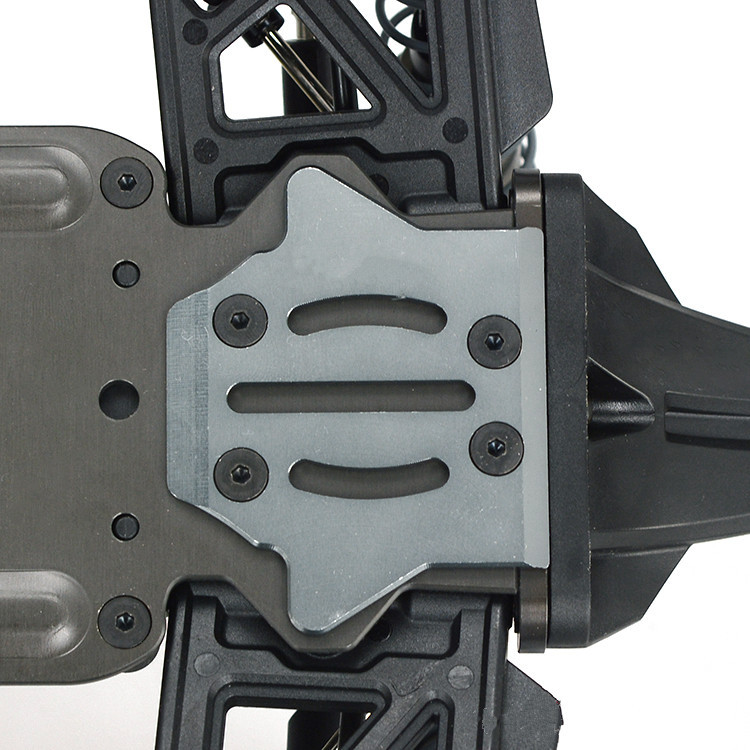 Hobao 8Sc H9 Chassis Anti-Scratch Metal Plate, Anti-Wear Protection for Front and Rear Chassis, Produced by 6061-A Amo