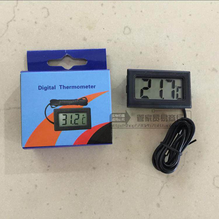 1m long black refrigerator thermometer digital thermometer embedded thermometer electronic thermometer