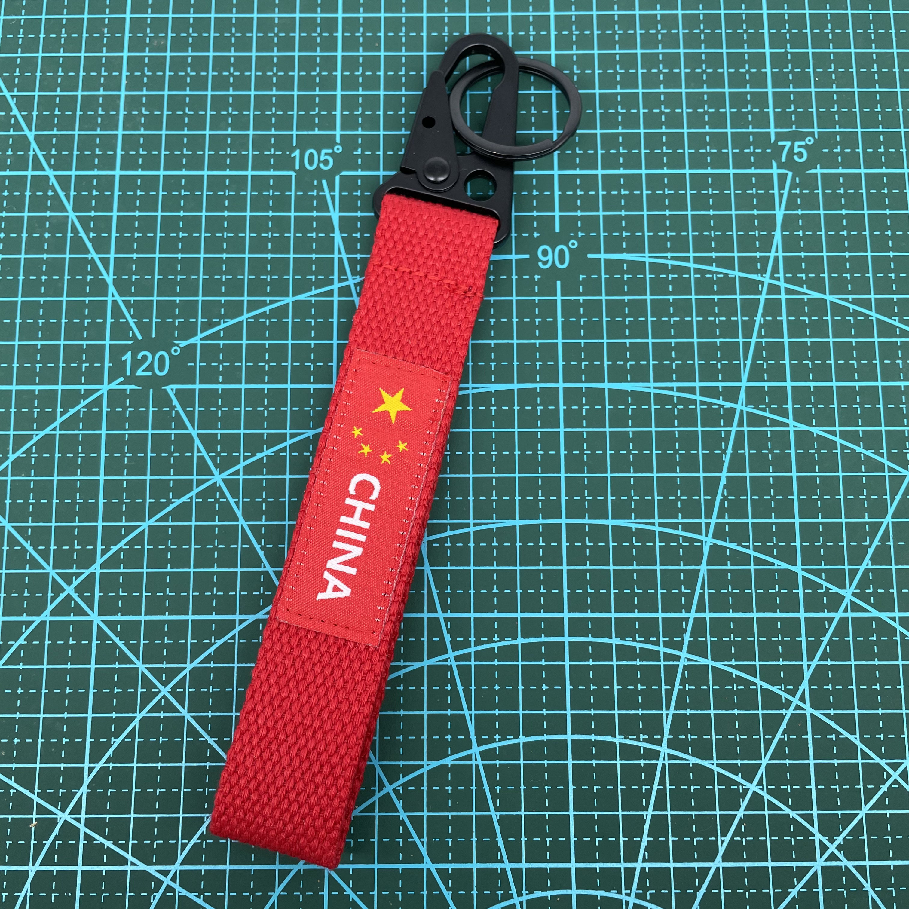 5-Star Flag floating with red flag Key buckle Patriotic insignia Outdoor Shoulder Bag Hang Accessories Chinese National Flag Hangings