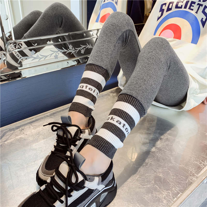 Girls' inner pants spring and autumn outer wear 2021 new western style children's pants big children's casual trousers cigarette pipe pants trend