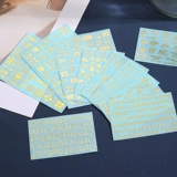 Маленькая металлическая наклейка, буквы и цифры, «сделай сам», планировщик