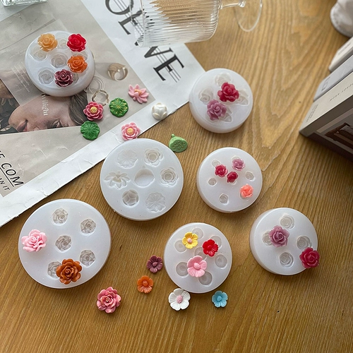 Трехмерный горный чай с розой в составе, силиконовая форма, «сделай сам», 3D цветок