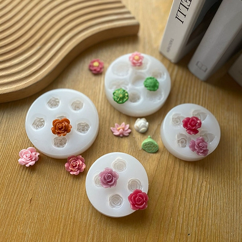 Трехмерный горный чай с розой в составе, силиконовая форма, «сделай сам», 3D цветок