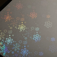 Наклейка для холодной ламинации - Снежинка (прозрачная)