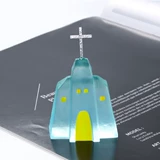 Кристаллический клей, эпоксидная смола, сделай сам, маленький дом, украшения для дома, облако, дождь, крест, луна, силиконовая абразивная форма