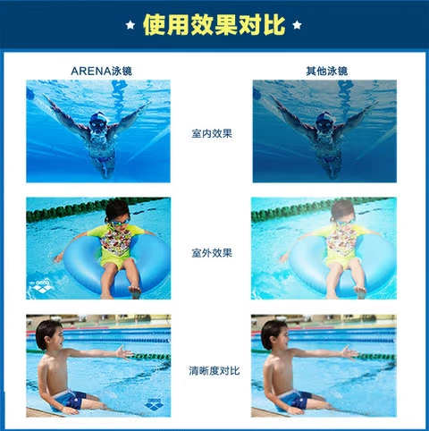 Kính bơi trẻ em chống nước Arena Arina chính hãng chống nước, kính râm HD khung lớn AGG-390J