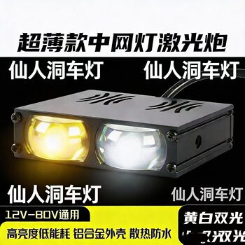 ໂຄມໄຟ led ຂະໜາດບາງເບົາ 12v ລົດກາງ-ຕາຂ່າຍໄຟຟ້າທີ່ເຊື່ອງໄວ້ສອງແສງ burst flash auxiliary super bright paving cooling model model