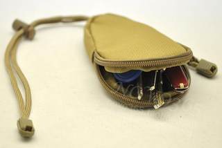 Multifunctional canvas waterproof mobile phone key bag