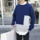 Áo mới 2018 bf gió buông tha cho áo len đôi phiên bản Hàn Quốc theo xu hướng áo len nam cổ lửng