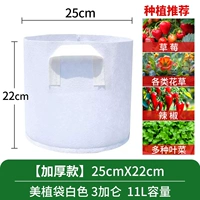 Посадка сумки белый 25x20 【3 галлона 】【 с ручкой】