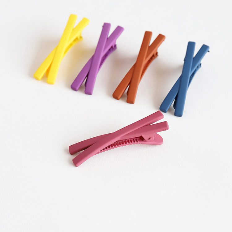 Cô gái ngọt ngào Hàn Quốc trái tim kẹp tóc kẹp clip Nhật Bản và Hàn Quốc hoang dã bên clip từ kẹp tóc kẹp kẹo màu phụ kiện tóc - Phụ kiện tóc kẹp tóc em bé