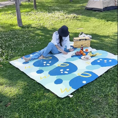 Дорожная ультразвуковая водонепроницаемая пляжная палатка для кемпинга, ковер, увеличенная толщина