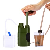 Outdoor camping portable individual water purifier hand pump camping survival tool water purifier filter