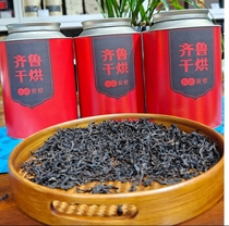 2024山东特产齐鲁干烘红罐莱芜老干烘茶黄芽无梗黄大茶500g