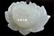 Natural jade pendant Xinjiang Hetian jade white jade lotus pendant lotus pendant ladies necklace pendant jade lotus