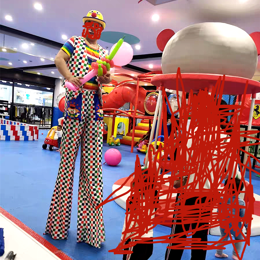 new clown stilt costume clown costume stilt costume stilt performance costume