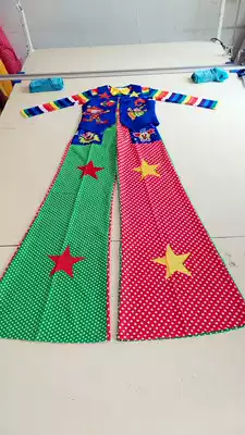 Clown costume clown stilt costume dress dress