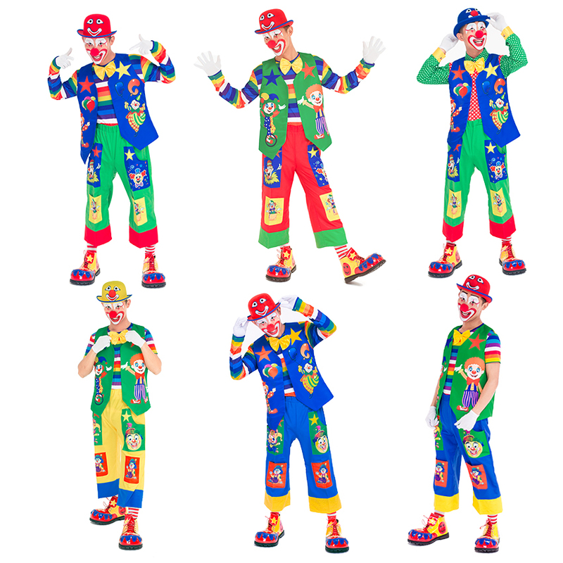 Christmas Clown Costume New Style Masquerade Performance Outfit Tiktok Same Style Funny and Humorous Costume