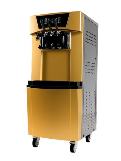 Yikafu Ice Cream Machine Commercial Ice Cream Maker Vertical Sundae Cone Tabletop Small Soft Ice Cream Machine