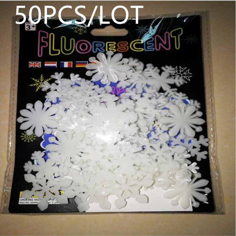 50pcs-or100pcs-luminoundws-wall-sticker-snowflake-glow-i-the-decal-kids-bams-christmas (6)