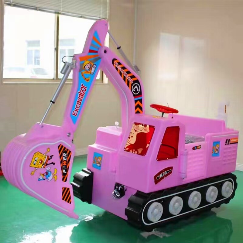 товар из китая 广场摆摊挖土机亲子碰碰车双人电瓶电动儿童游乐设备厂家直销全灯